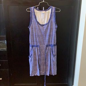 Blue and white LOFT romper